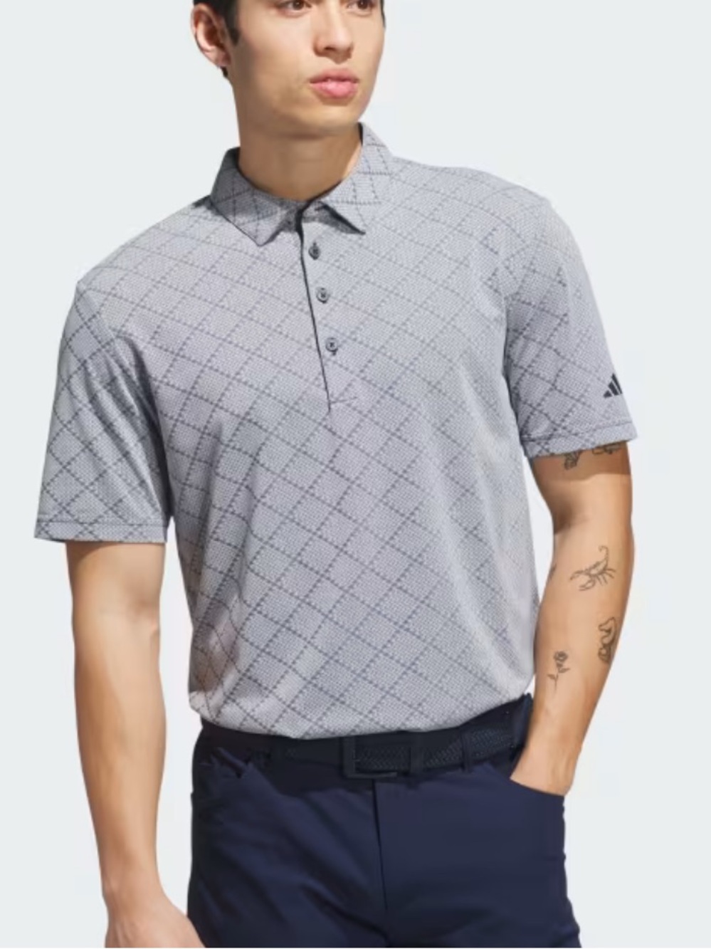 NEW Adidas ULTIMATE365 HOUNDS JACQUARD POLO SHIRT size: L